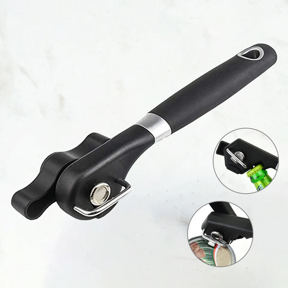 Smooth-Edge Manual Can Opener – Black