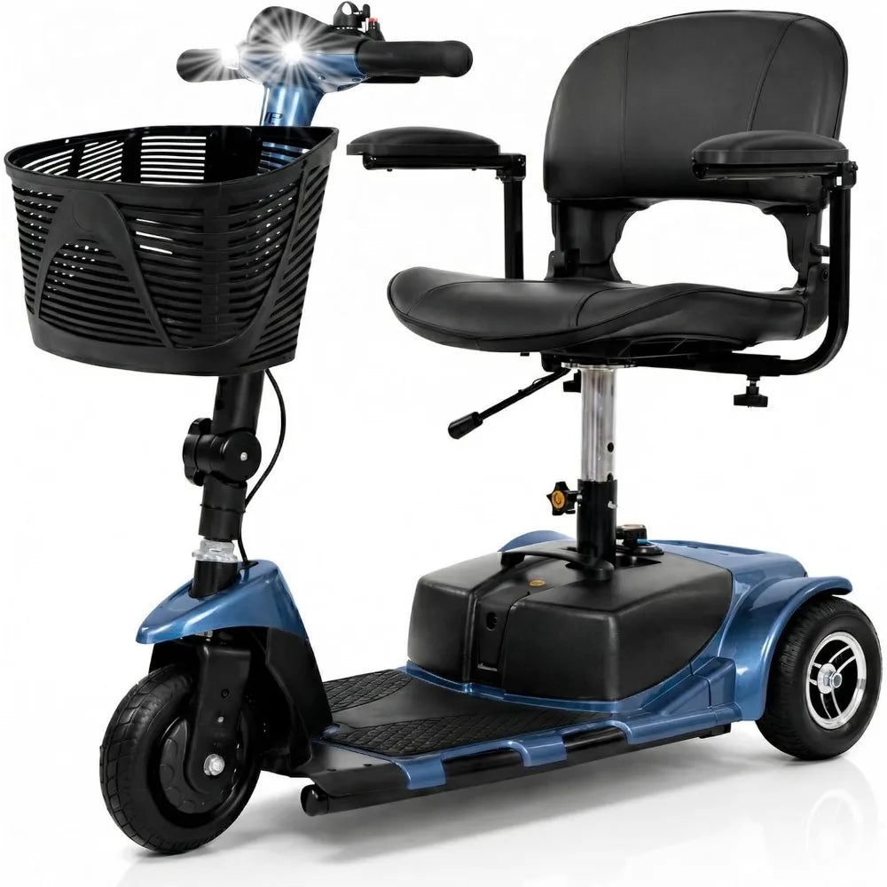 3-Wheel Mobility Scooter for Adults, Folding Travel Design