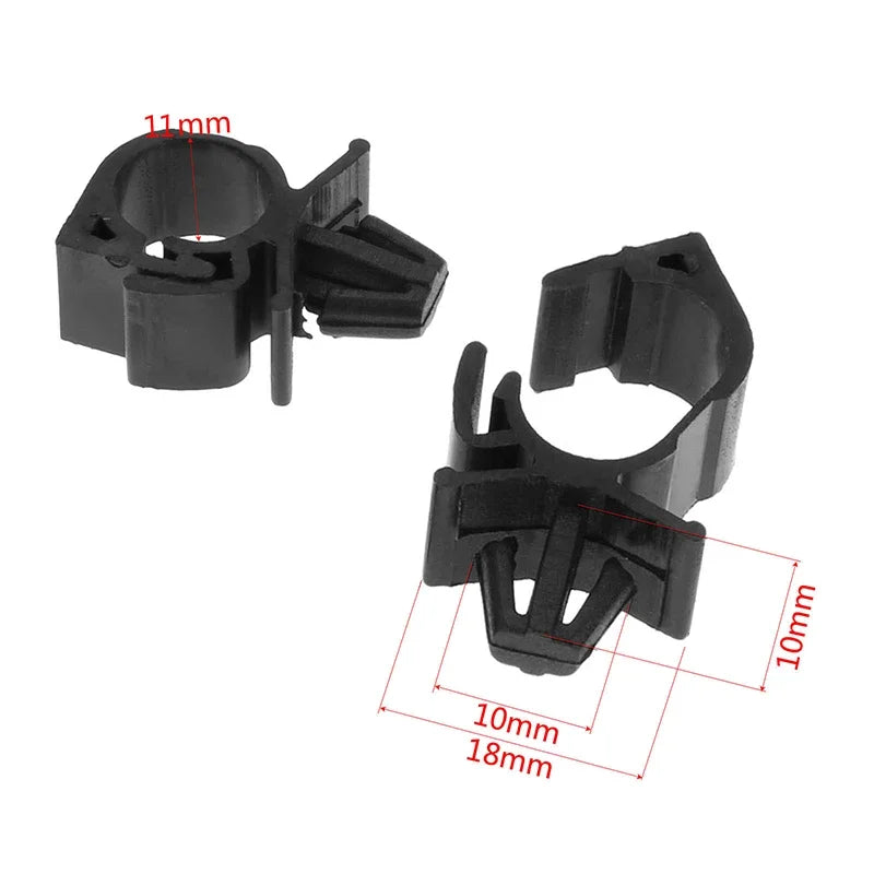 Car Wiring Harness Cable Fastener Clips — 10 Pack