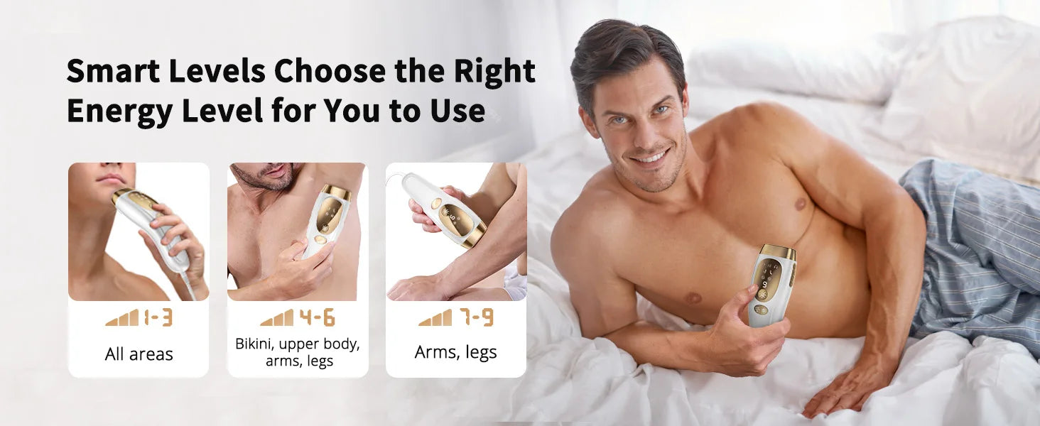 IPL Laser Hair Removal Device with Ice Cooling