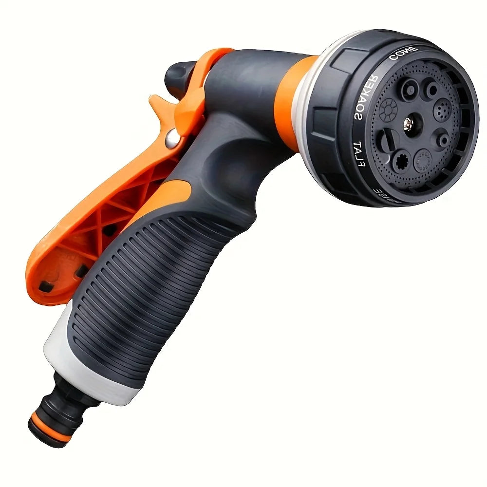 8-Mode High-Pressure Garden Watering Gun – Adjustable Sprayer for Plants, Lawn & Yard