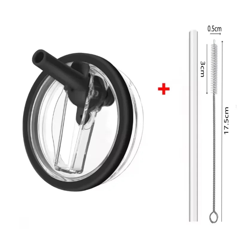 40oz Flip Straw Replacement Lid for Stanley 2.0 Tumbler – Leak-Proof Lid with Straw & Cleaning Brush