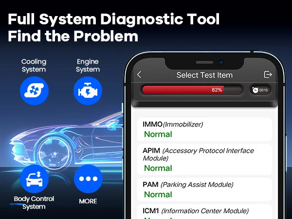 MUCAR BT200 Pro OBD2 Bluetooth Car Diagnostic Scanner — 15 Resets, Full System, 120+ Car Brands