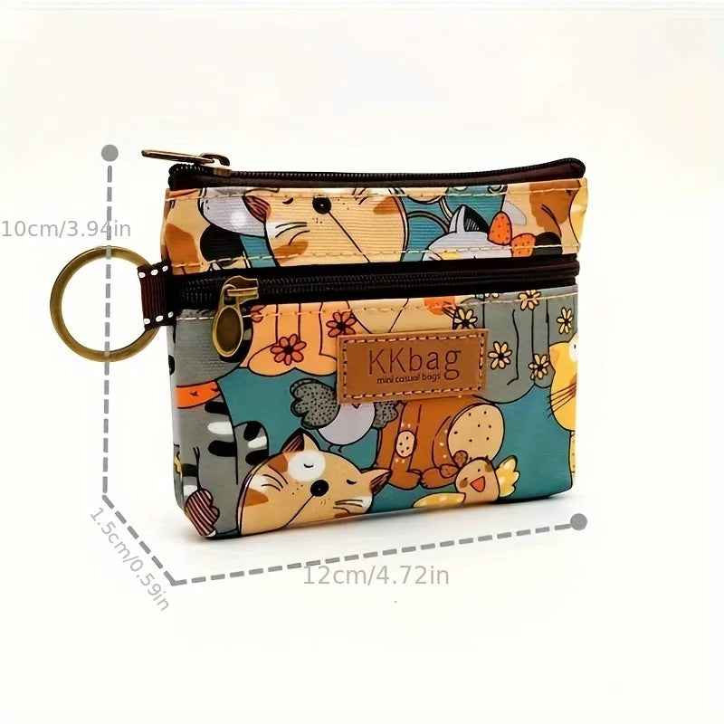 Cute Animal Coin Purse – Kawaii Zipper Wallet & Card Holder for Women, Girls & Students
