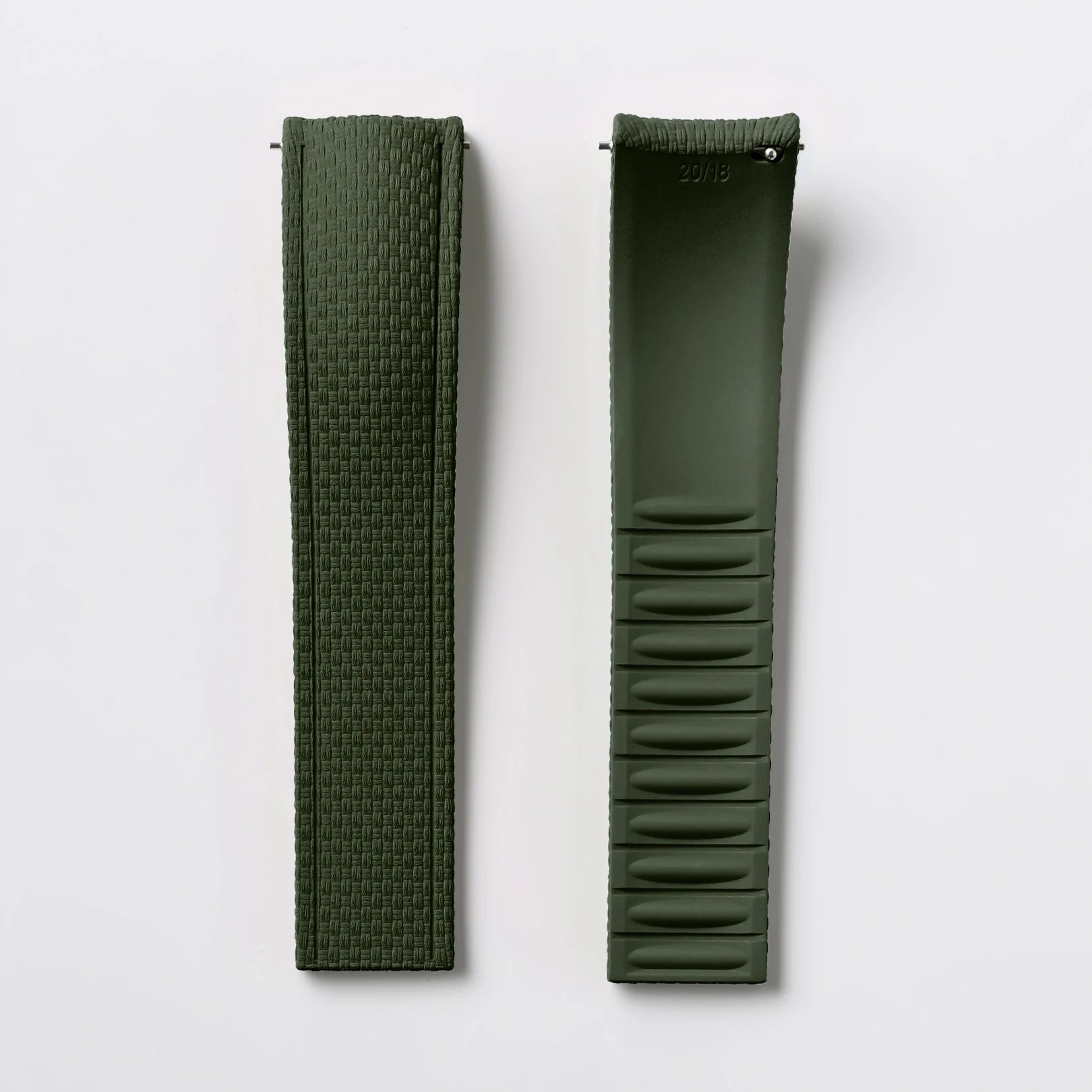CTS Curved FKM Rubber Quick Release Watch Strap | 18-24mm Universal Diving Bracelet Band