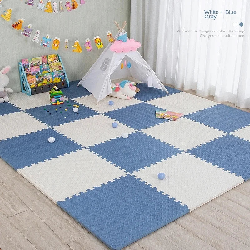 EVA Foam Baby Puzzle Play Mat – 8-16 Piece Kids Floor Carpet & Educational Toy, 30x1cm Tiles