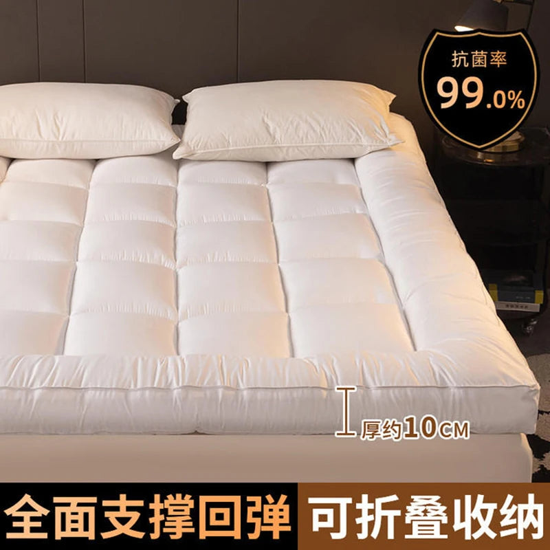 Hotel-Grade Thickened Mattress Topper – Soft Cushion for Single & Double Beds, Dorm & Home