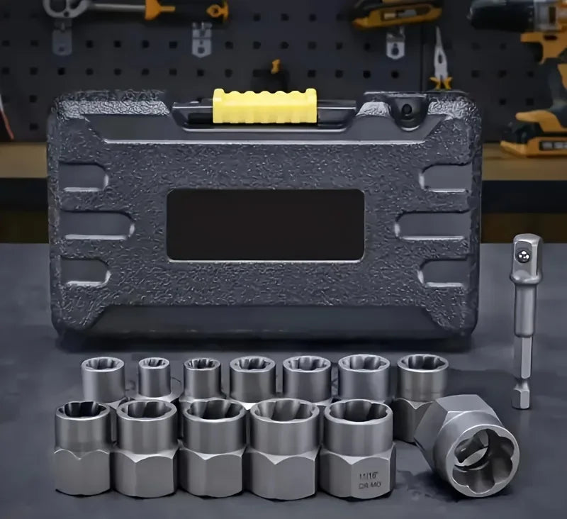 14-Piece Bolt & Nut Extractor Set