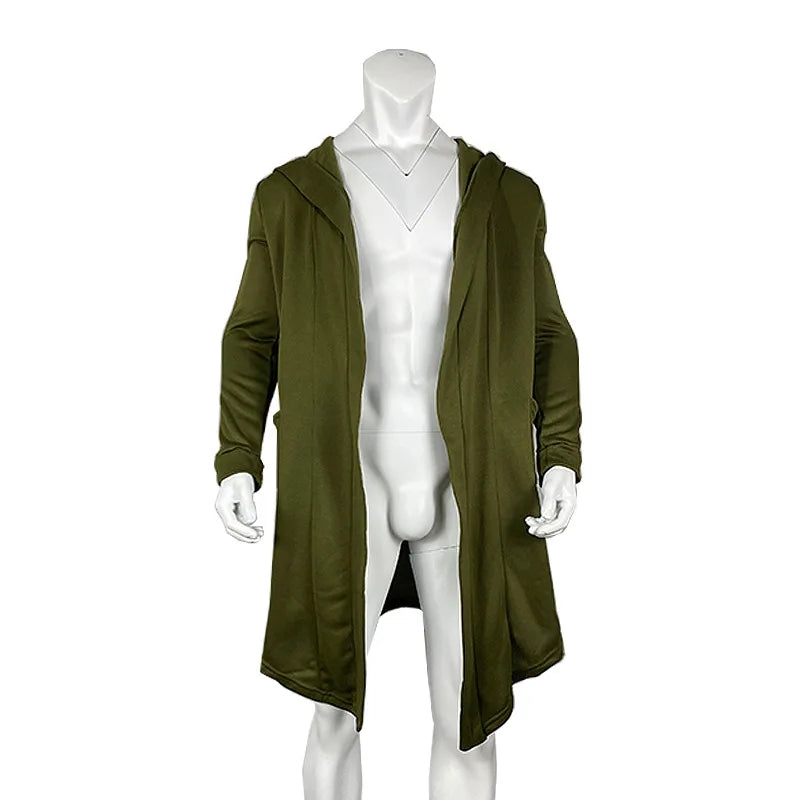 Men's Hooded Fleece-Lined Trench Coat