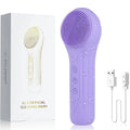 GLOMEVE Sonic Silicone Facial Cleansing Brush – IPX7 Waterproof, Heated Massage & 5-Mode Deep Clean