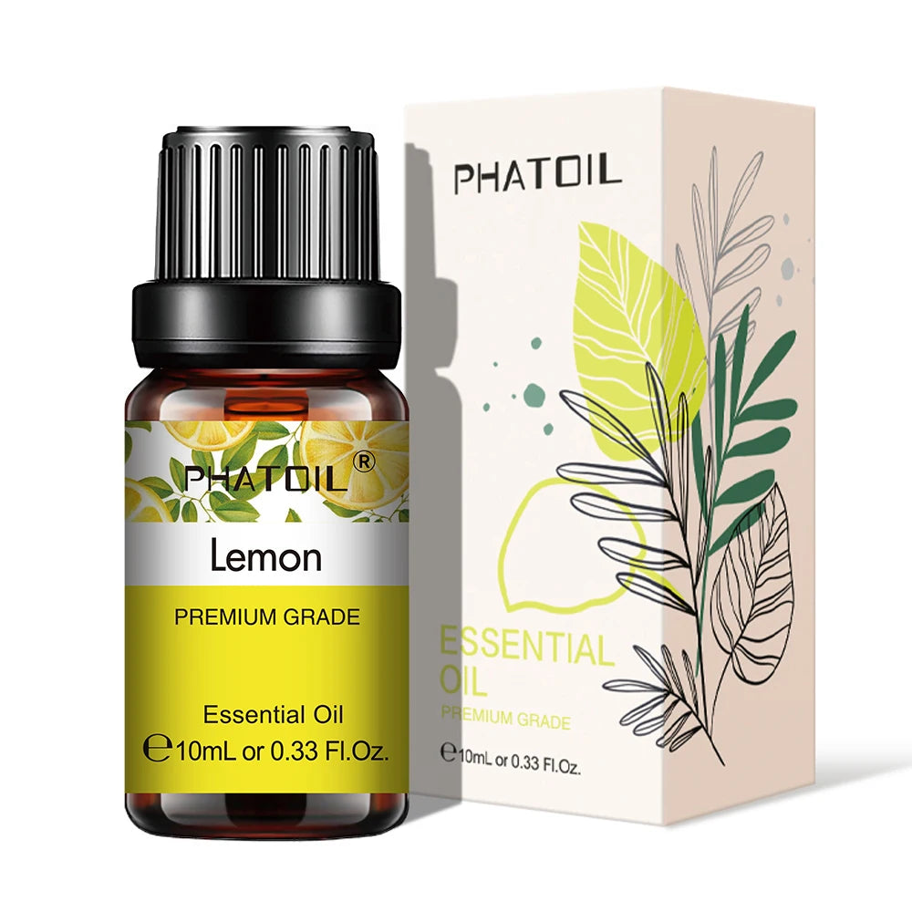 Pure Plant Essential Oil 10ml – Aromatherapy Oil for Diffusers, Humidifiers & DIY, 37 Scents