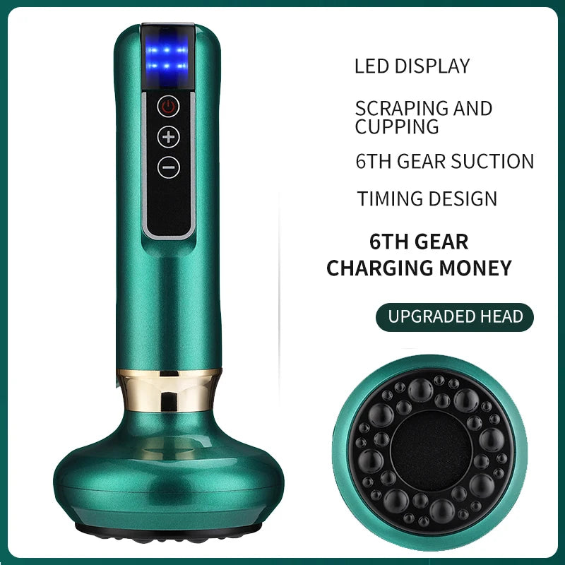 Electric Vacuum Cupping Device – Anti-Cellulite Body Massager with Guasha & Infrared Heat