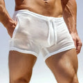 Men's Lace-Up Lounge & Fitness Shorts — Breathable Casual Workout Shorts