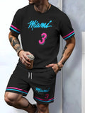 Men's Casual Breathable Short-Sleeve T-Shirt & Shorts Set – Summer Sports Two-Piece