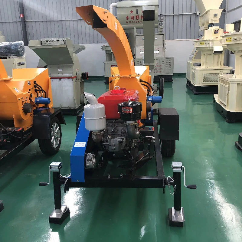 Forestry Wood Chipper & Branch Crusher – Electric or Diesel Powered, 2T/H Capacity