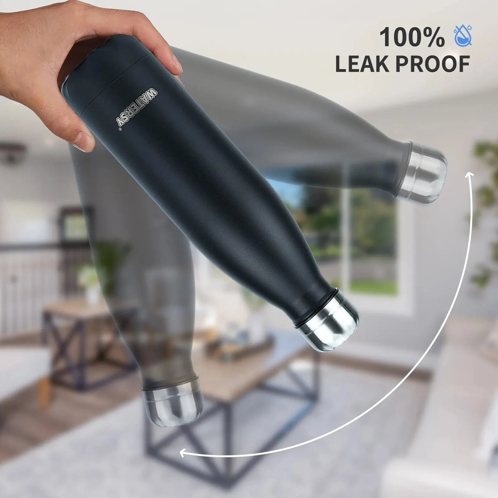 WATERSY 500ml Insulated Vacuum Flask – 304 Stainless Steel Double-Wall Thermal Water Bottle, 12–24hr, 18 Colors
