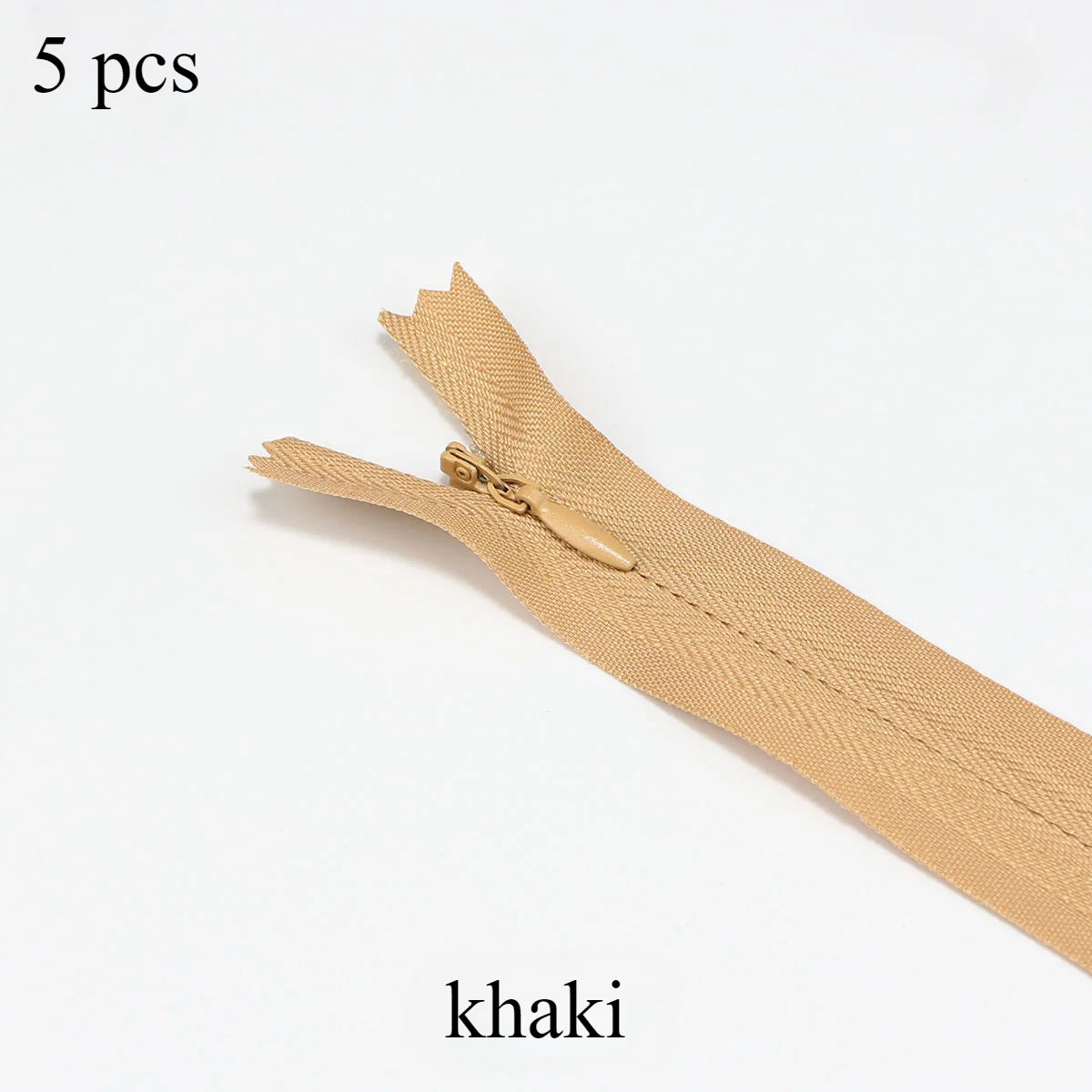 Invisible Zippers 5-Pack — Premium Hidden Zippers for Dresses, Pants & More (18cm–60cm)