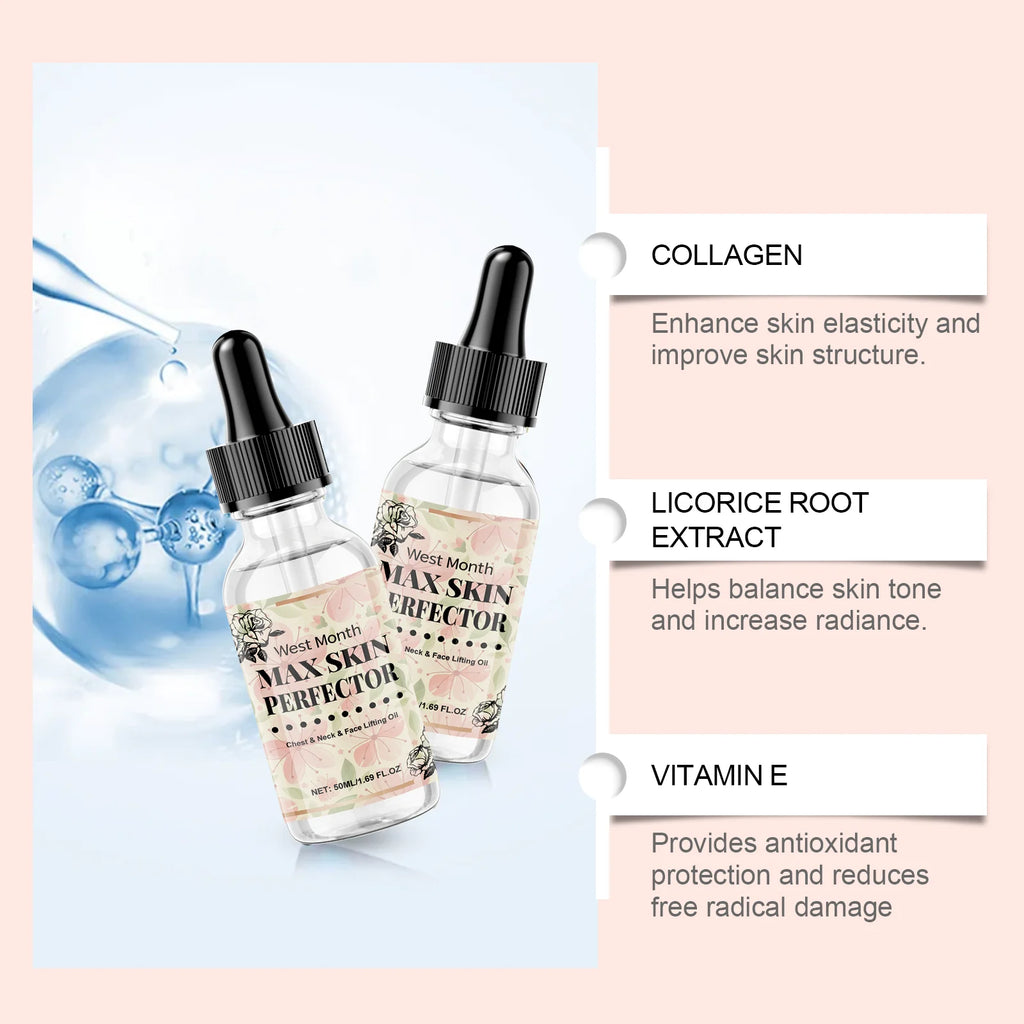 Chest Neck & Face Lifting Oil — Deep Nourishing Moisturizing Radiance Boost Skincare