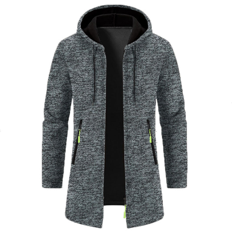 Men's Longline Zip-Up Hoodie