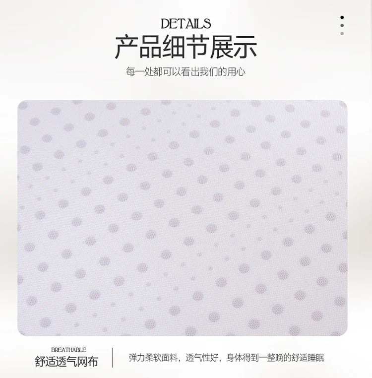 100% Natural Latex Mattress with Cover – Imported Pure Rubber, 1.8m/2.0m, Thickened