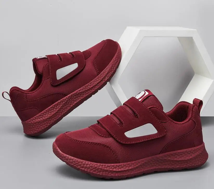 Men's & Women's Orthopedic Diabetic Sneakers – Wide Slip-On Hook & Loop Casual Shoes for Edema, Swollen Feet & Height Increasing Comfort