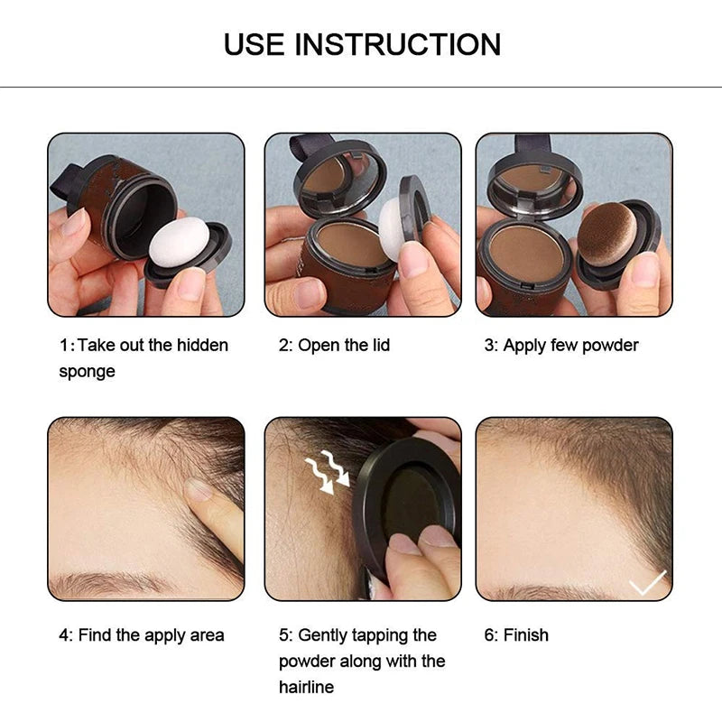 Hairline Shadow Powder — Waterproof Root Touch-Up for Thinning Hair