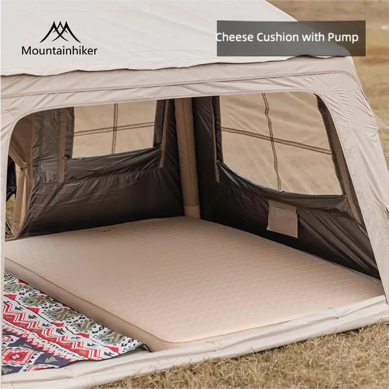 Double Self-Inflating Camping Mattress – Compact Folding Waterproof Outdoor Pad for 2