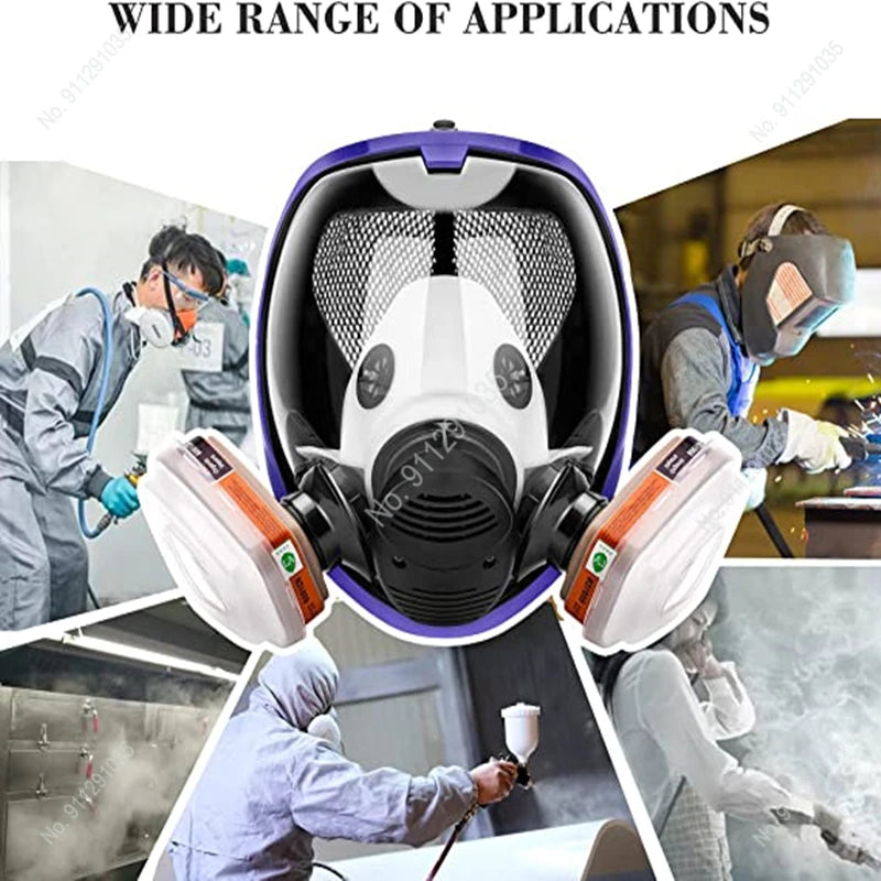 6800 Full Face Chemical Gas Mask Respirator