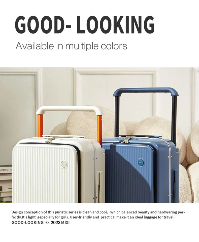Mixi Front-Pocket Laptop Suitcase – PC Aluminum Frame