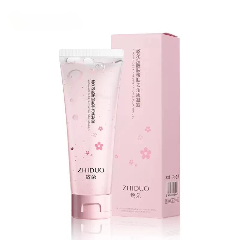 FENYI Cherry Blossom Exfoliating Peeling Gel – Deep Cleansing Facial Scrub & Skin Brightener