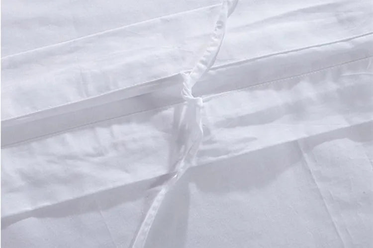 Pure Cotton White Bed Sheet & Duvet Cover – Hotel-Grade Bedding for Home, Hotel & Spa