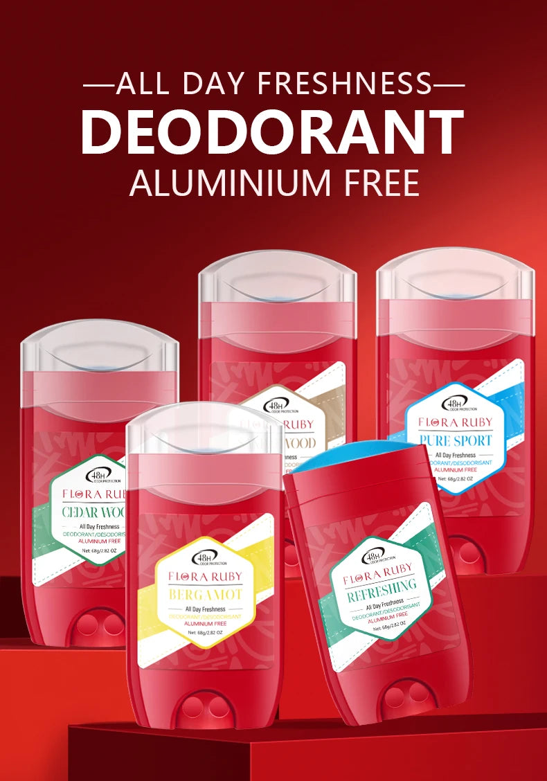 Pure Sports Aluminum-Free Deodorant Stick 68g – 48H Long-Lasting Freshness