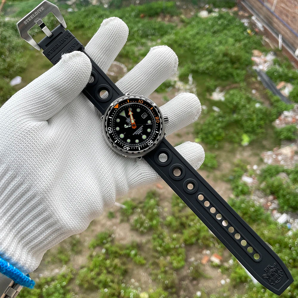 STEELDIVE SD1975C Tuna Can Dive Watch | 300M Waterproof NH35 Movement Ceramic Bezel