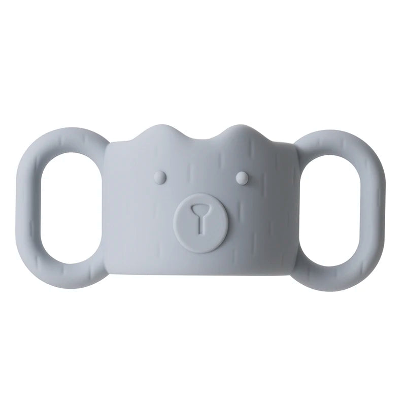 Silicone Baby Bottle Handle – Removable Narrow Straw Bottle Holder, Universal Fit, Standard Caliber