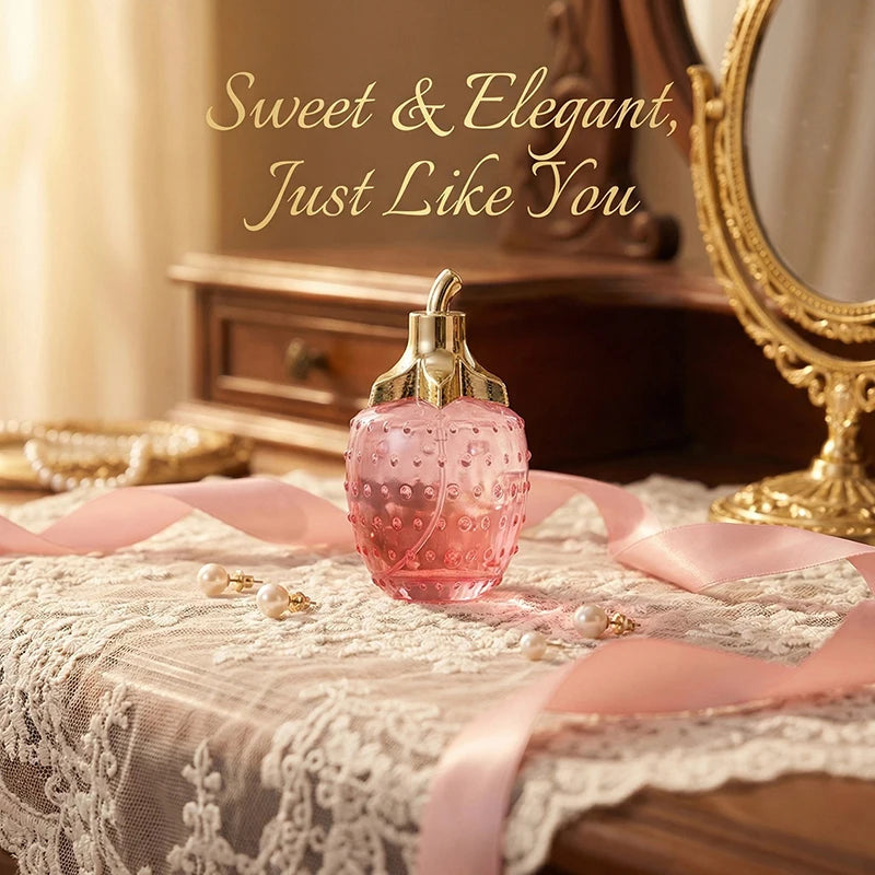 Strawberry Charm Women’s Fragrance Spray 80ml – Fruity Oriental Rose & Jasmine Perfume