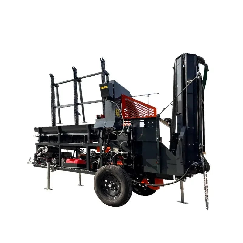 30T Hydraulic Firewood Processor – 27HP Gas Powered Log Splitter for Farm & Commercial Use