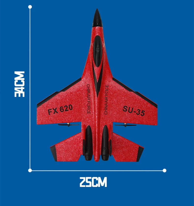SU35 2.4G RC Foam Fighter Glider Airplane – Remote Control EPP Fixed Wing Plane