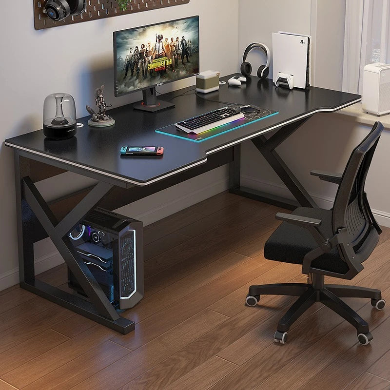 Simple Computer Desk — Metal Frame Home Office, Student, Gaming & E-Sports Workbench