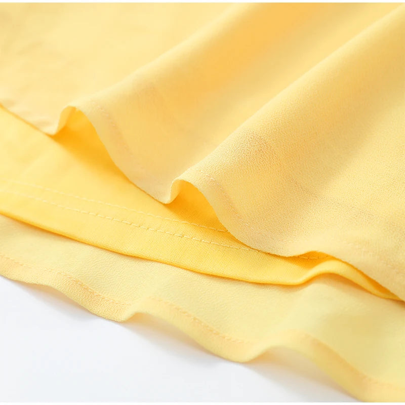 Elegant Yellow Strapless Pleated Maxi Gown — Waist-Cinching Split Evening Dress