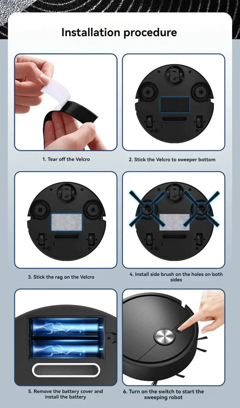 Lenovo 3-in-1 Smart Robot Vacuum Cleaner — 4000Pa Strong Suction for Hard Floors, Pet Hair & Carpets