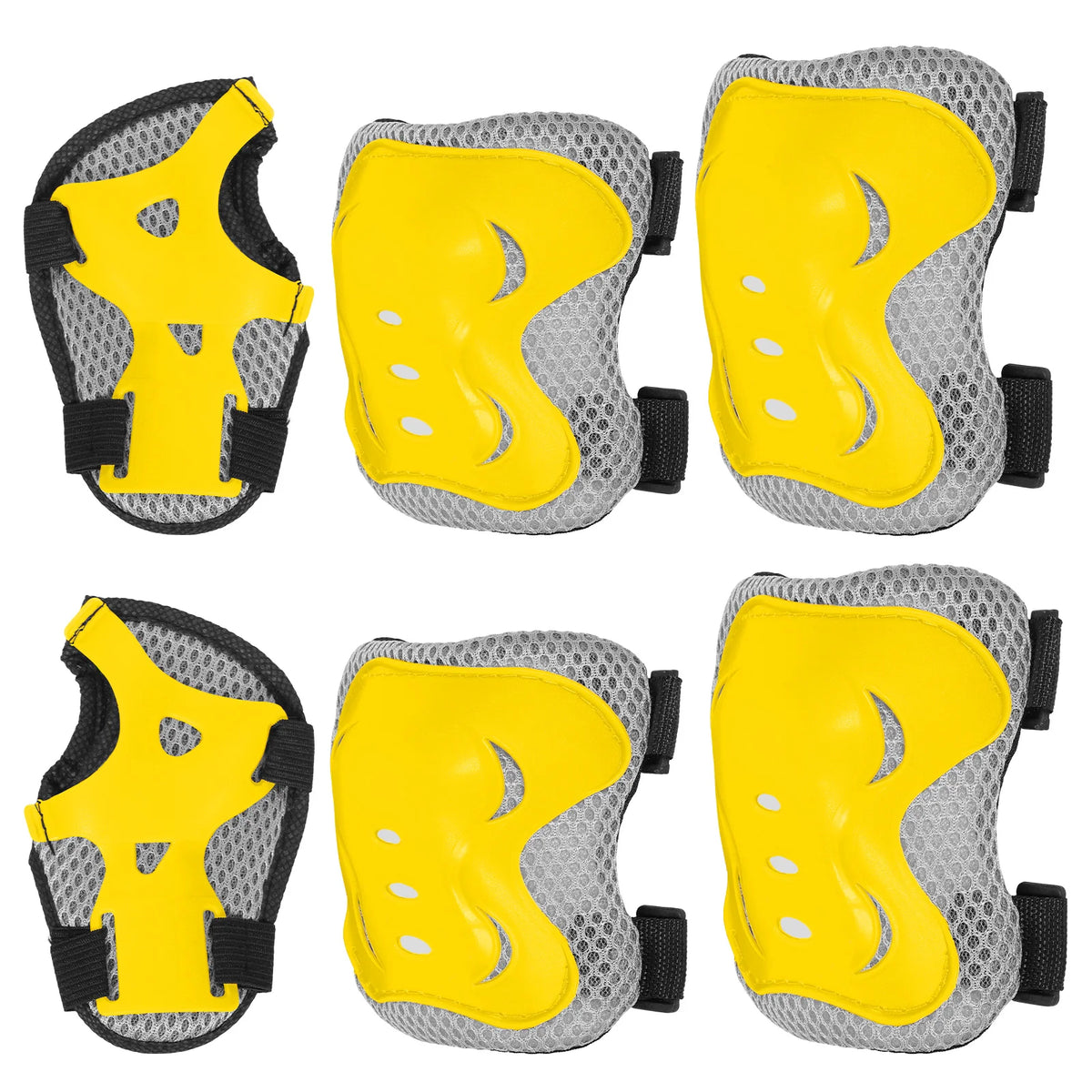6-Piece Kids Protective Gear Set – Knee Pads, Elbow Pads & Wrist Guards for Bike, Skateboard & Skating