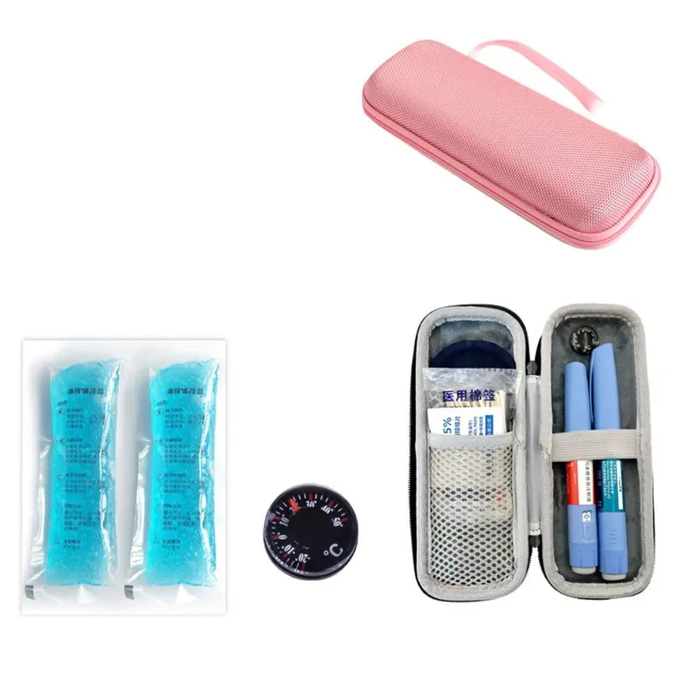Waterproof EVA Insulin Cooling Bag with Gel Pack – Thermal Insulated Diabetic Pen Case for Travel