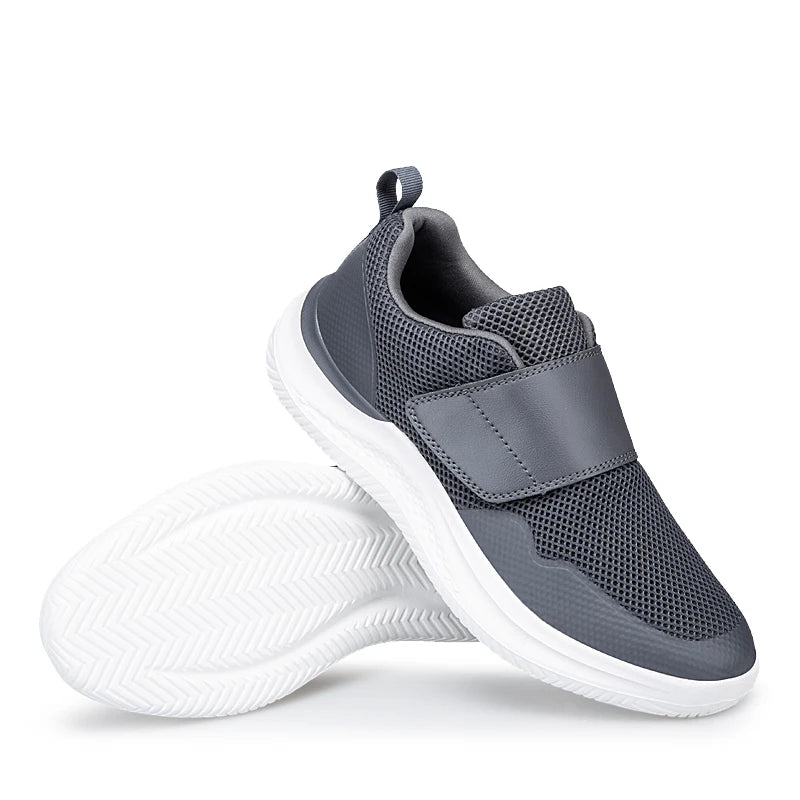 Men's Wide Orthopedic Diabetic Walking Shoes – Soft Adjustable for Swollen Feet, Bunions & Thumb Eversion