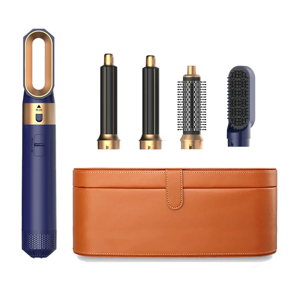 5-in-1 Ionic Hair Dryer & Styler Set – High-Speed Hot Comb Brush & Straightener