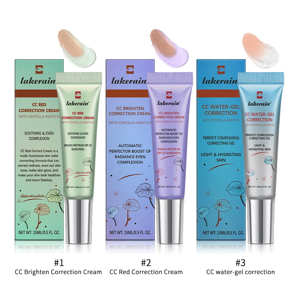 3-Pack CC Cream Color-Changing Foundation — Korean High Coverage Liquid