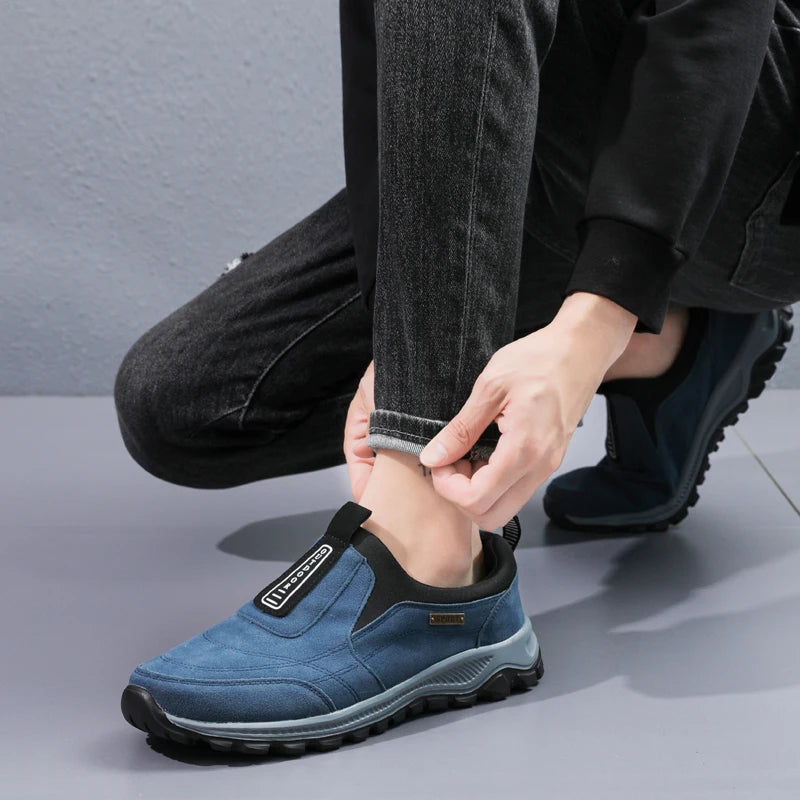 Men's Mesh-Lined Slip-On Casual Sneakers