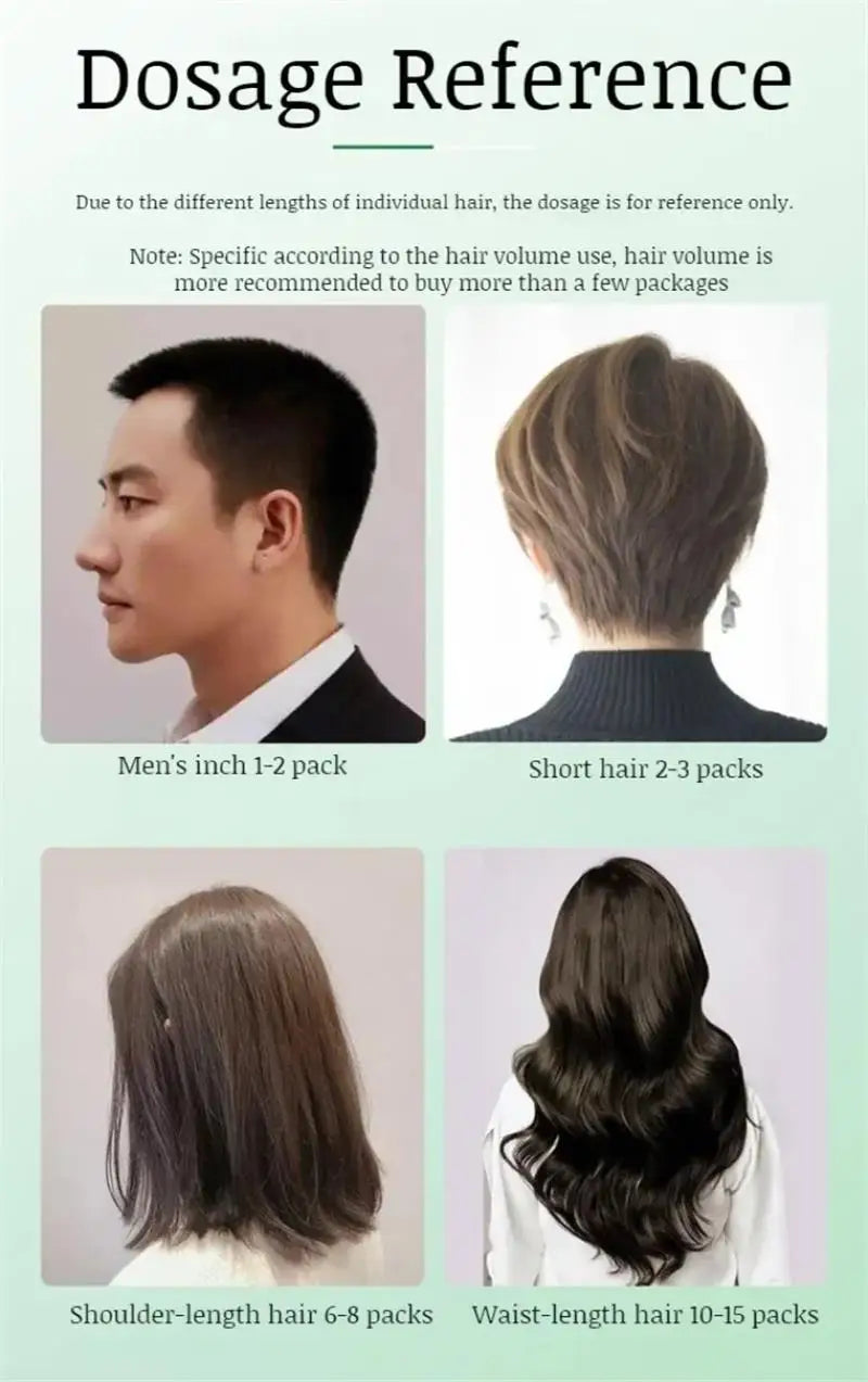 Herbal Anti-grey Treatment Hair Dye Shampoo White To Black Permanent Repair Natural Color Nourish Scalp Hair Care Products