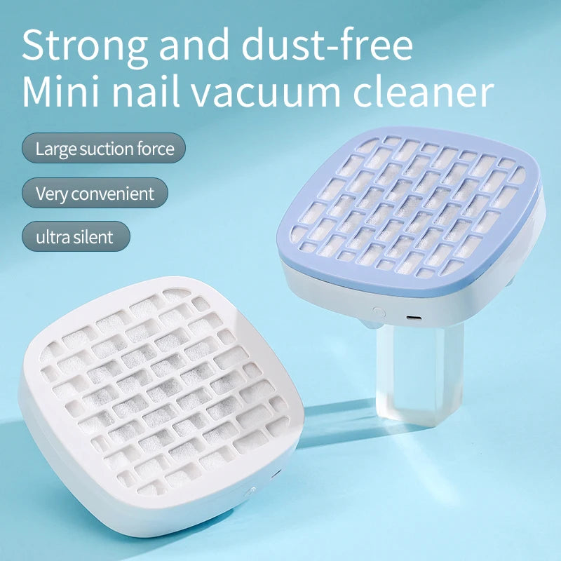 Mini Nail Dust Collector Extractor Fan – USB Powered Manicure Vacuum with Paper Filter