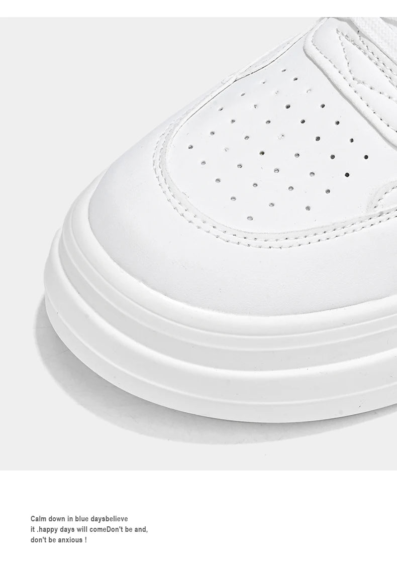 Men's High-Top Classic Casual Sports Shoes – Durable Leather Sneakers