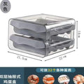 2-Layer Drawer Egg Storage Box – 32-Grid Fridge Egg Organizer, Dust-Proof & Stackable